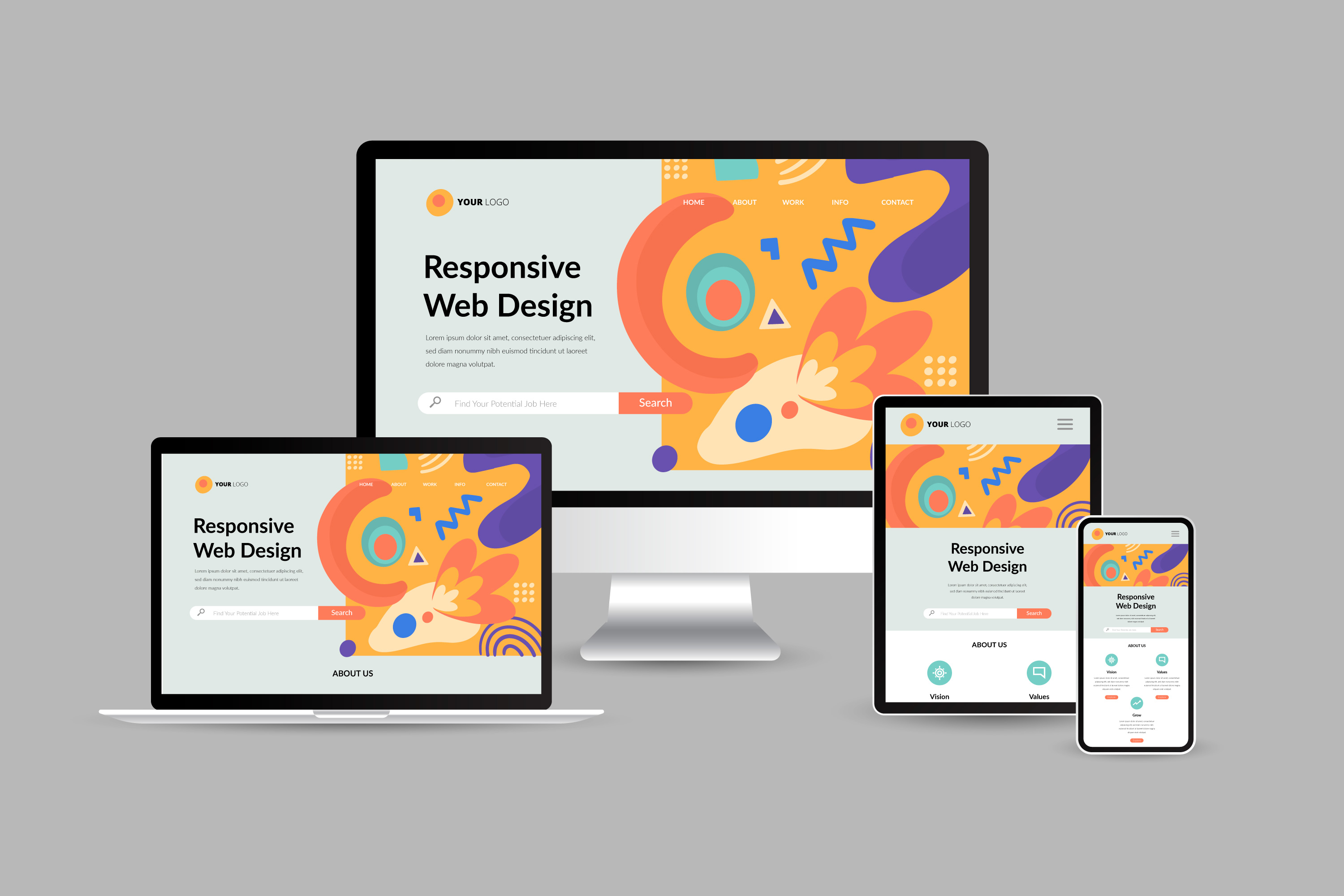 Website and blog project preview